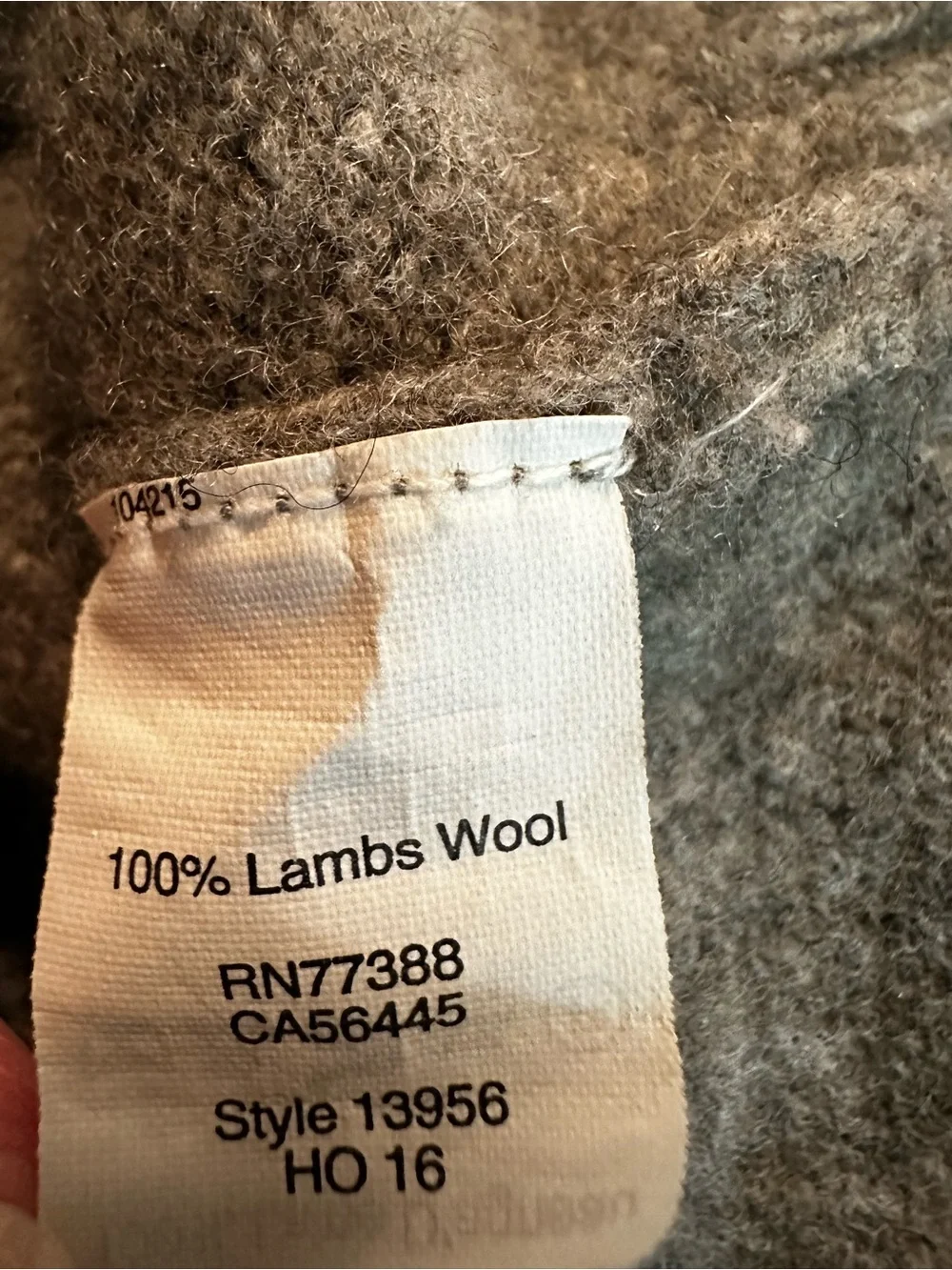 J Crew 100 % Lambswool 1/4 Quarter Zip Sweater Men’s Large Long Sleeve